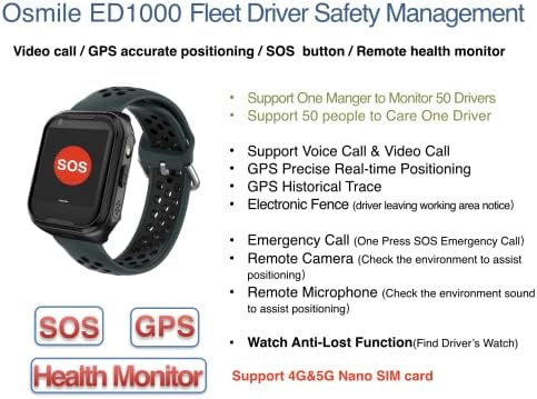 Osmile ED1000 - часовник с GPS тракера за управление на безопасността на водачите на община варна до 50 шофьори