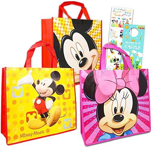 Чанти-тоут Дисни Мики маус Value Pack - Комплект от 3 многократно чанти-Тоут за партита с участието на Мики и Мини