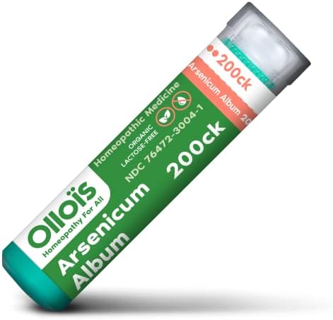 OLLOIS Arsenicum Album 200ck, Органично, Безлактозное, Веганское, на Хомеопатичното лекарство, 80 гранули (опаковка