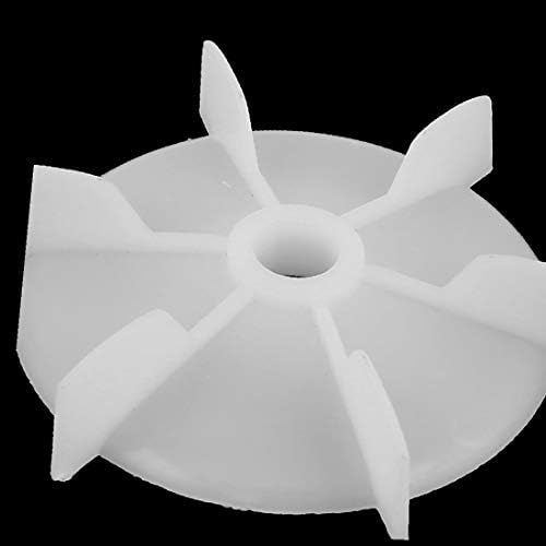 X-DREE 2 елемента 14 мм D-образни тренировки дупки Бяла Пластмаса 6 от Лопатките на вентилатора за охлаждане на двигателя