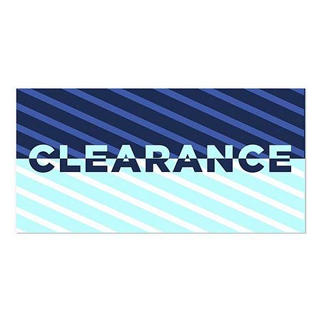 CGSignLab | Панел в прозореца Clearance - Blue Stripes | 24 x12