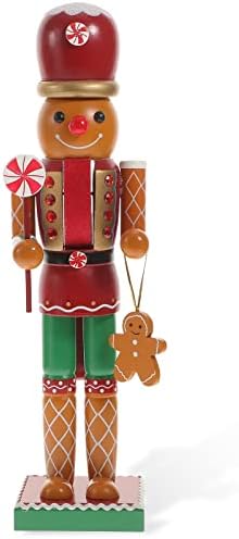 Didiseaon Дървени Фигурки Щелкунчика Човечето Човече Лешникотрошачката Войници Коледен Лешникотрошачката Украса за Коледните