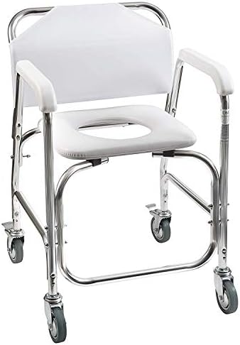 Стол за душата на колела DMI, Скрин, Превозното стол, съответстващи на изискванията на FSA, Стол-каталка за баня количка за инвалиди, възрастни хора, травмирани или инв?