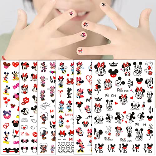 Сладки Етикети за Дизайн на ноктите, Стикери за нокти, 6 Листа, 3D Самозалепващи Стикери За Нокти, Дизайн, Красиви