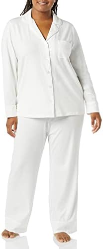 Дамски памучен риза от модала Essentials с дълъг ръкав и Пижамный комплект с долната част в цял ръст (на разположение в