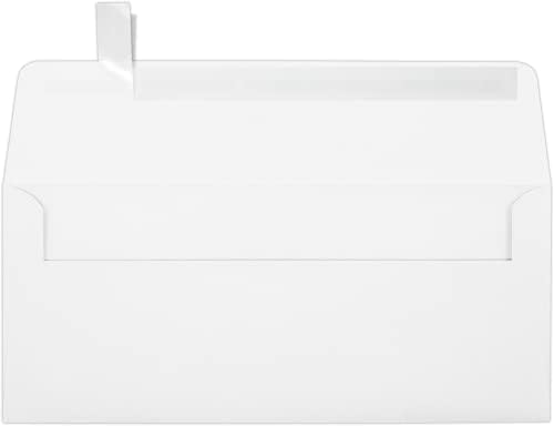 Пликове LUXPaper 10 с квадратен капак с тегло 80 килограма Бели бизнес пликове за корпоративни имейли и правни