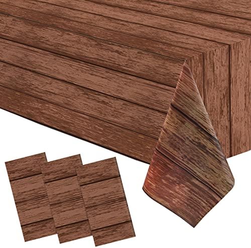 Покривката Irenare от дървесни влакна, Кафяви Дървени Покривки за маса, Найлонови Покривки за маса в Селски стил, Правоъгълно