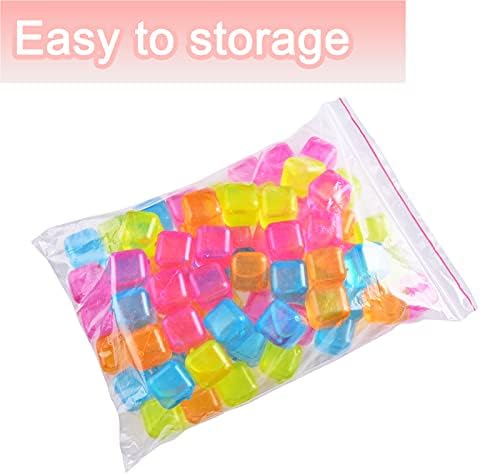 За многократна употреба Кубче лед, 60 опаковки за Еднократна употреба, Пластмасови Кубчета лед за Еднократна употреба,