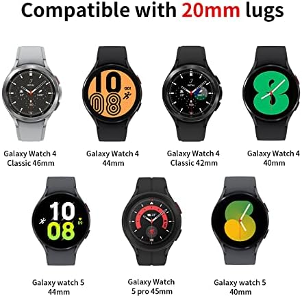 Каишка AorCeytp, без разлика, който е Съвместим с Galaxy Watch 5 Pro 45 mm/Galaxy 5 Watch/Watch 4 40 мм 44 мм/Watch 4 Classic
