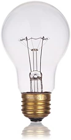 Прозрачни лампи с нажежаема Жичка NIOSTA A19, 40 W, 2700 До Мек Бял цвят, Прозрачни лампи с регулируема яркост на средна основа