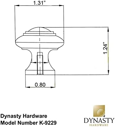 Концентрическая Дръжка за Обкова Dynasty Hardware K-9229-FB, Плоска Черна