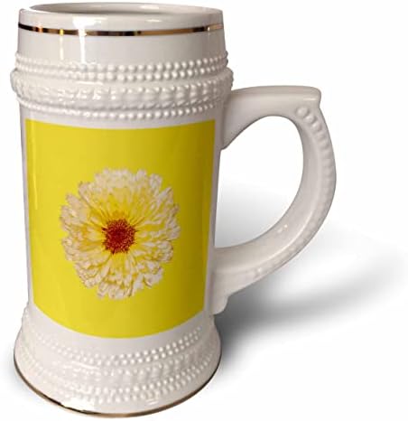 3. Красиви Жълти невен Ботаническата изкуство - чаша за стейна на 22 унция (stn_356883_1)