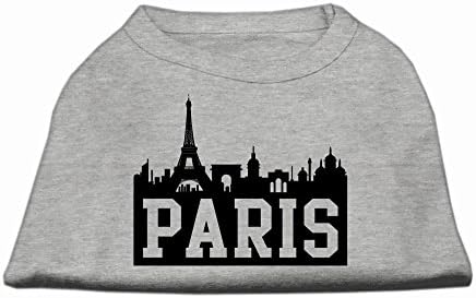 Риза с Трафаретным принтом Mirage Пет Paris Skyline Сив XXL - 18 L
