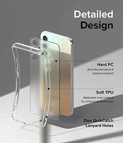 Ringke Fusion [Защита от пръстови отпечатъци], Съвместим с Samsung Galaxy A34 5G Калъф, Защитна Здрава Задна