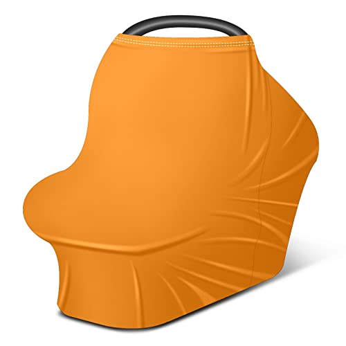 Седалките за детски столчета за автомобил Однотонного Оранжев Цвят, Чист Калъф за Хранене, Шал за Кърмене, Чанта за Количка