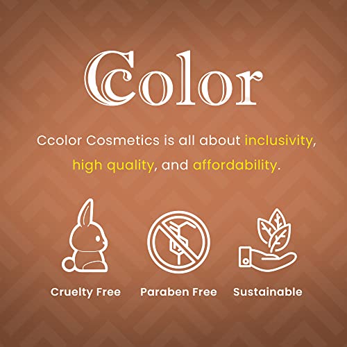 Ccolor Cosmetics - Комплект палеток за стробоскопического секрет, 6-Цветен Блестящо хайлайтер за грим за жени с Лека