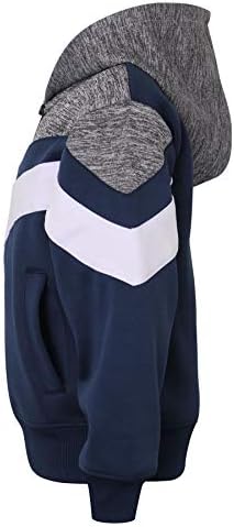 Спортен костюм A2Z 4 За момчета и Момичета в Тъмно син Цвят с Контрастиращи Панели, Hoody с качулка, Долни Костюми за Бягане