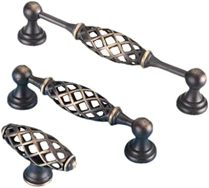 ZLXDP Бронзови Дръжки на гардероба Химикалки с изрези Дръжки на чекмеджета дръжки на Вратите на гардероба Мебелни дръжки (