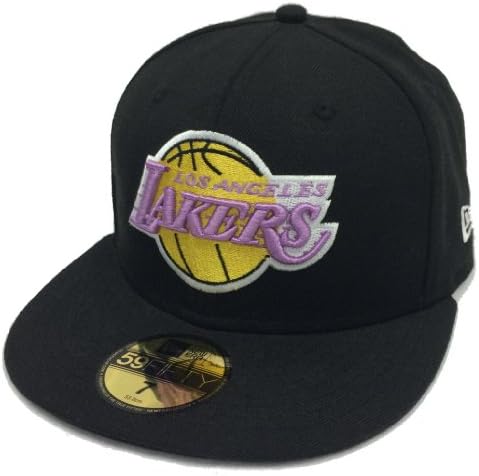 Бейзболна шапка на НБА Лос Анджелис Лейкърс Hardwood Classics Базова Черна 59-подножието