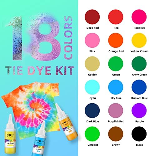 HTVRONT Набор от цветове за сливане за деца и възрастни - 18 цвята, 80 мл, предварително напълнени бутилки, Постоянни Нетоксични