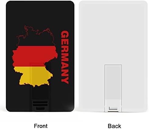 Флаг Карта на Германия USB Флаш Дизайн на Кредитна карта, USB Флаш устройство Персонализиран Ключ Memory Stick 64G
