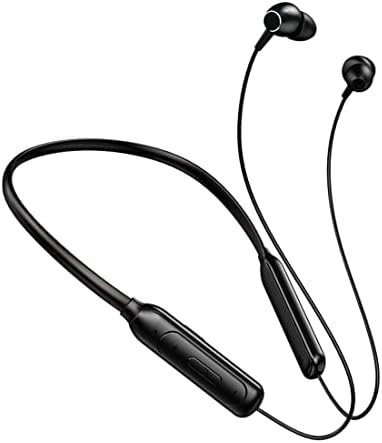 Bluetooth Слушалки с Шейным Ръб Безжични Слушалки с Магнитен Притегателен Слушалки Sweatproof IPX5 Водоустойчив с Микрофон за Спортна Зала
