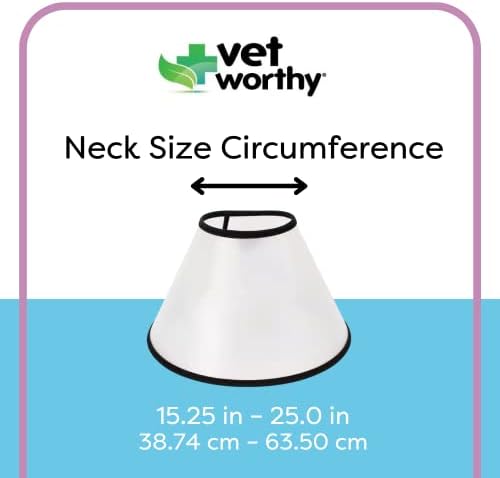 Достоен ветеринарен лекар конусообразный нашийник за кучета - Защитен електронен нашийник за грижа за рани, следоперативни възстановяване, при кожни обриви - Възс?
