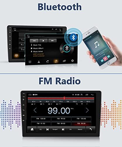 Android Автомобилна стерео система за Toyota Prius 2010 2011 2012 2013 2014 2015 с GPS-навигация, Rimoody 9-Инчов Сензорен екран Кола Радио с Bluetooth, FM, WiFi-Рефлексен линк + Резервно помещение