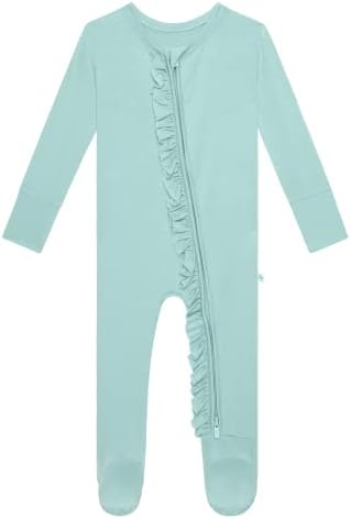 Плюшена Пижама с фъстъци за малки момичета, едно Парче Мек гащеризон от бамбук Päpook, Пижами за новородени, Бебета и