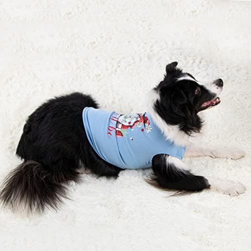 Тениски за домашни любимци за големи Кучета - от Тениска със Забавна кученце, Лека Майк за кучета, Облекло