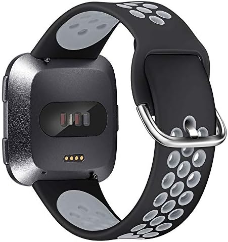 Спортни въжета EZCO, Съвместими с Fitbit Versa 2 / Versa / Versa Lite, 3 комплекта Сменяеми меки силиконови презрамки за часовници, Гривни, Аксесоари за жените и мъжете за смарт часа V