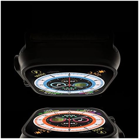 Смарт часовници VPSN Watch Ultra с функция за контрол на температурата на тялото в едно докосване, Bluetooth-монитор повикване, умни часовници за мъже и жени (Цвят: сребристо-на