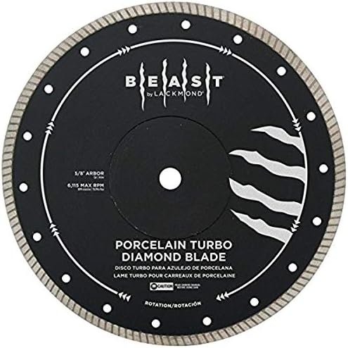 Пильный диск Lackmond Beast Pro от твърд порцелан с турбо - 10-инчов инструмент За рязане на твърди плочки с тесен пазом