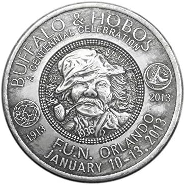 Възпоменателна Монета с Релефни 1936 US Jolly Влакче Creative Wanderer Coin Micro Collection 183Coin Collection Възпоменателна Монета