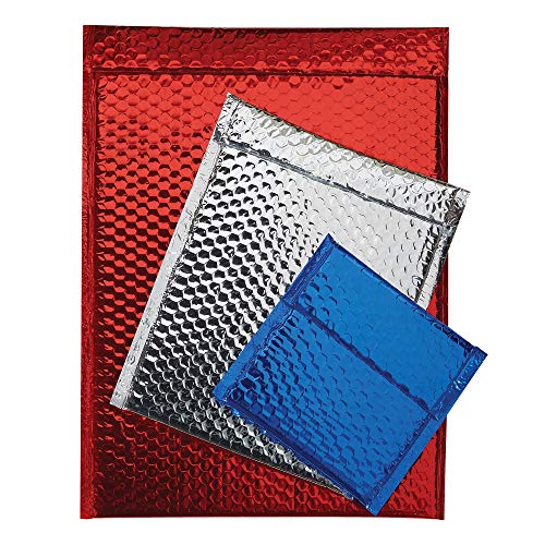 Пощенска опаковка Glamour Bubble, 7 x 6 3/4, синя, (опаковка от 72 броя)