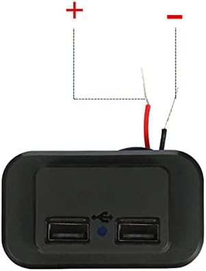 TECKEEN 24W LED Dual USB За Бързо Зарядно Устройство Конектор за Захранване за Лодки, Морски RV Кола