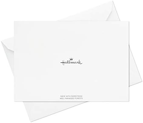 Асортимент от бланковых картички Hallmark, геометрична сребърна фолио (40 картички с конвертами)