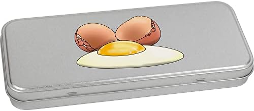 Лидице кутия за канцеларски материали Azeeda Треснувшее отворено яйце с метални панти /Кутия за съхранение (TT00196033)