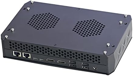 Мини PC HUNSN 8K, компютърни Игри, Intel I7 8709G, AMD Radeon RX Vega M GH 4G, Поддръжка на Proxmox, Esxi, BM30, 2 x Mini DP, 2 x HDMI, 2 x LAN, Type-C, SD, 16G RAM, SSD 128G