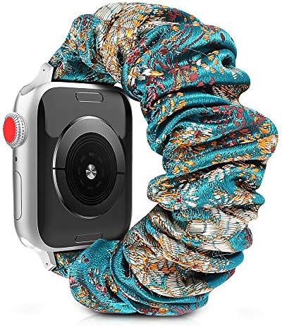 Еластичен ремък за часа Scrunchie, Съвместим с Apple Watch, Мек Текстилен Каишка за часовник, Дамски Еластичен