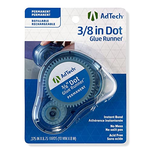 12 Опаковки: AdTech® 3/8; Перманентен точков лепило Runner™