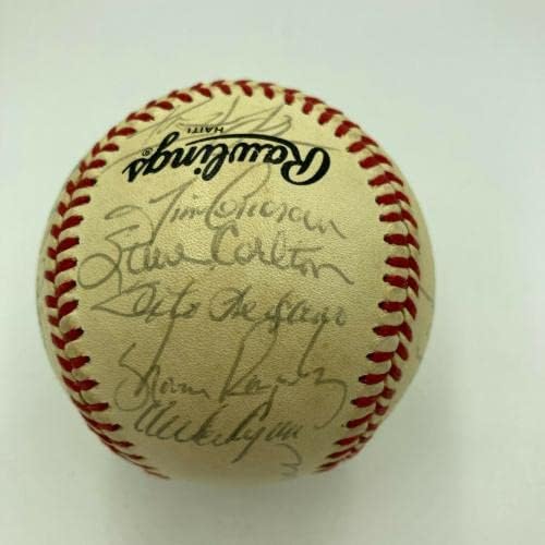 1984 Отбор Филаделфия Филис Подписа Официален договор с Националната бейзболна лига - Бейзболни топки с Автографи