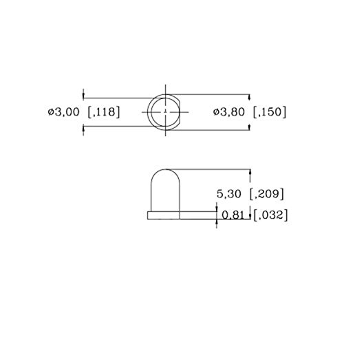 3 мм 12 В Предварително свързан Мигащ светодиод чисто зелен - Ултра ярък (опаковка от 5 броя)