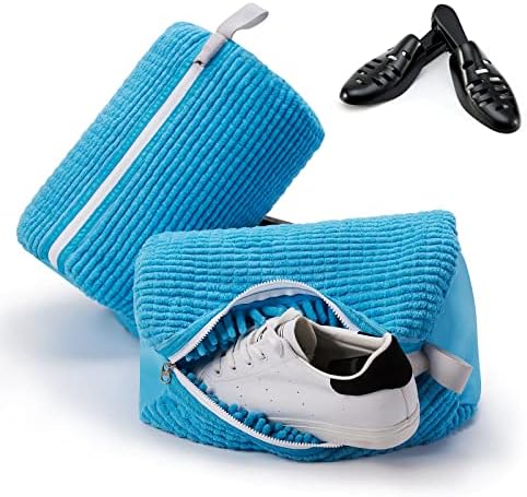 Чанта за пране на обувки KALIDI, Чанта за Пране на обувки от Плюш, Комплект за почистване на 360 ° За пералня, Чанта