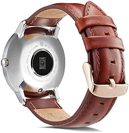 Каишка YIWANGO, умен спортен Гривна, Взаимозаменяеми каишка, Защитна рамка за китката, взаимозаменяеми каишка за часовник (Цвят: кафяв B, размер: 18 мм за 36)