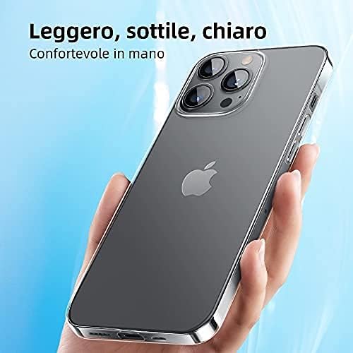 ENEGOLD Crystal Clear Съвместим за iPhone 13 Pro Max Калъф Тънък, Не желтеющий Невидими въздушни Възглавници Противоударная