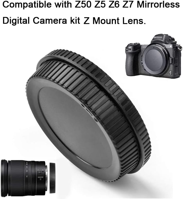 Капачката на тялото на фотоапарата и задната капачка на обектива, която е Съвместима с Nikon Z8 Z9 Z7II Z6II Z7 Z6 Z5 Z50, комплект