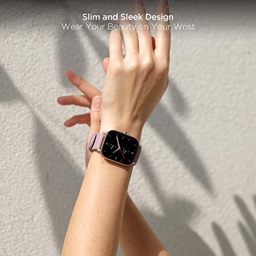 Смарт часовници Amazfit GTS 2e за жени Лилав на цвят и мини-смарт часовници GTS 2 за мъже Android, iPhone, вграден Алекса, времето