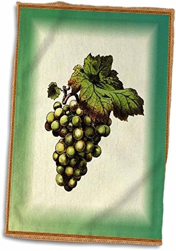 3. Зелено Грозде във викториански стил в рамка от рози В Меки Жълти кърпи (twl-39031-1)