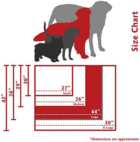 Сива Арубская Голяма Правоъгълна Закрит Подови Легло За домашни Кучета Подвижен Миещ се Калъф От Majestic Pet Products